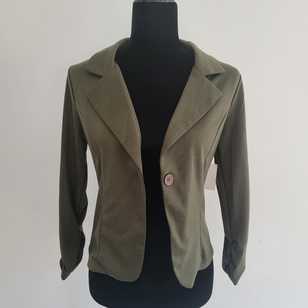 Army Green Summer Blazer